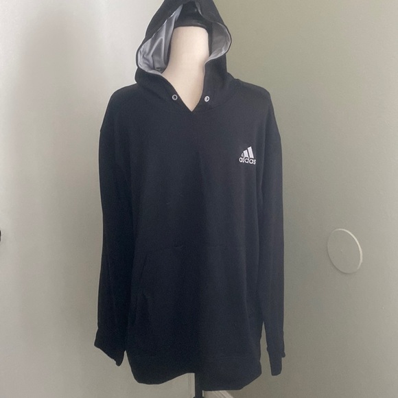 Adidas STADIUM FLEECE BADGE OF SPORT HOODIE - Picture 2 of 12